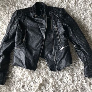 Black Zara Leather Jacket